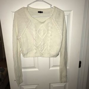 Sweater crop top